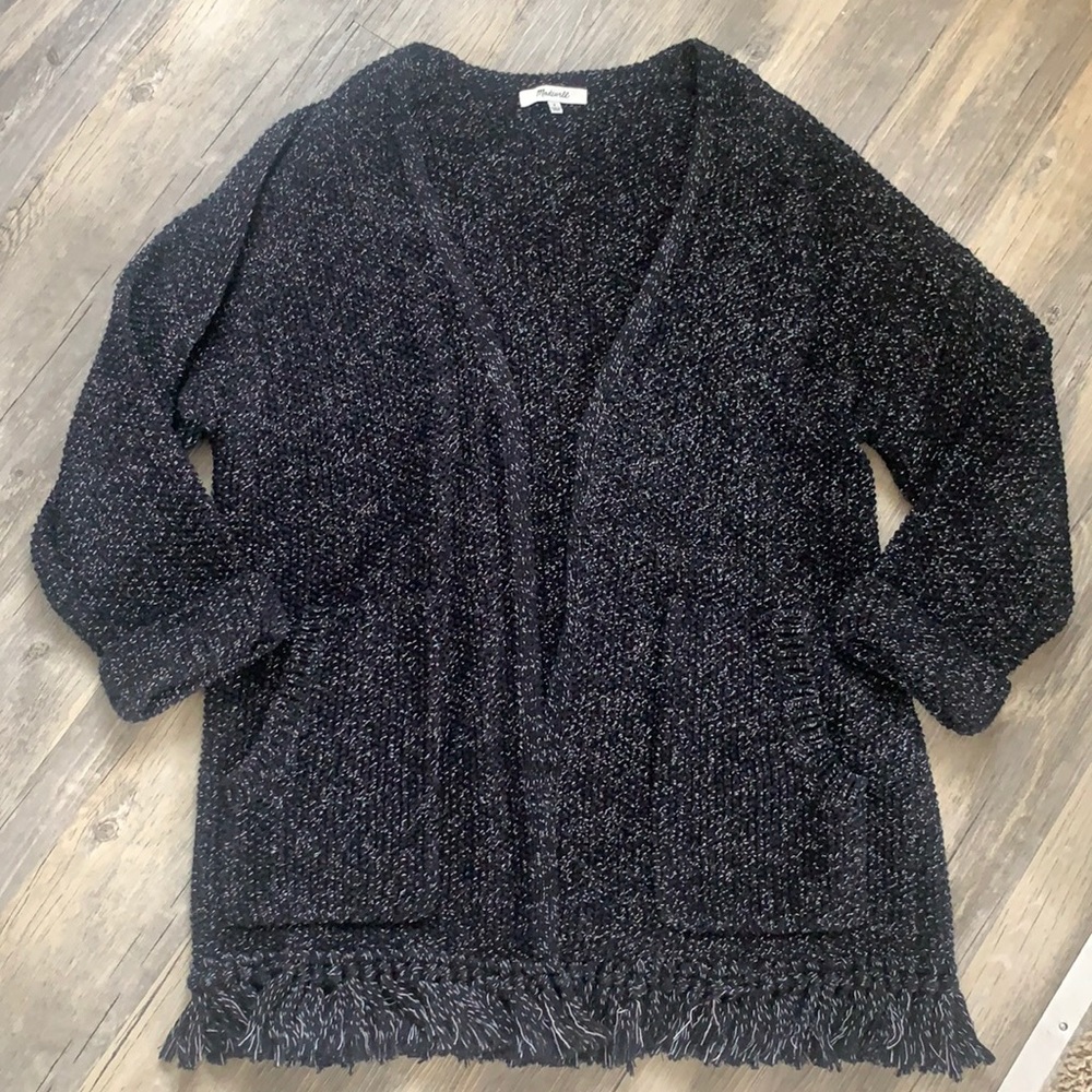 Madewell Memento Fringe Cardigan Sweater